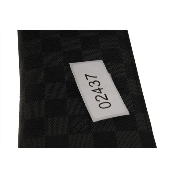 Louis Vuitton Brazza Long Wallet Black Damier Graphite 16 Card Wallet Canvas - Picture 16 of 16